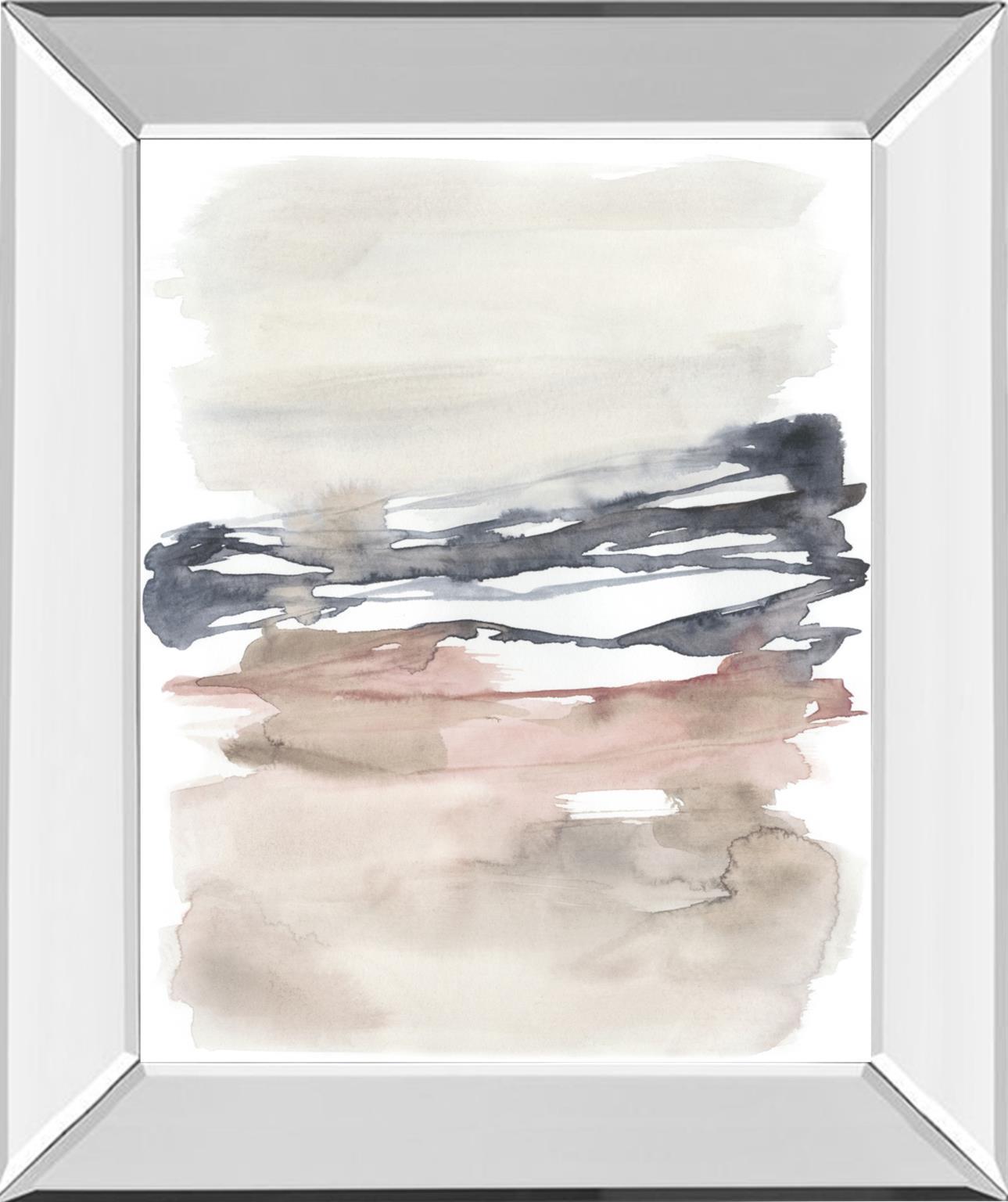 Tiered Horizon Line I By Jennifer Goldberger - Dark Gray Classy Art