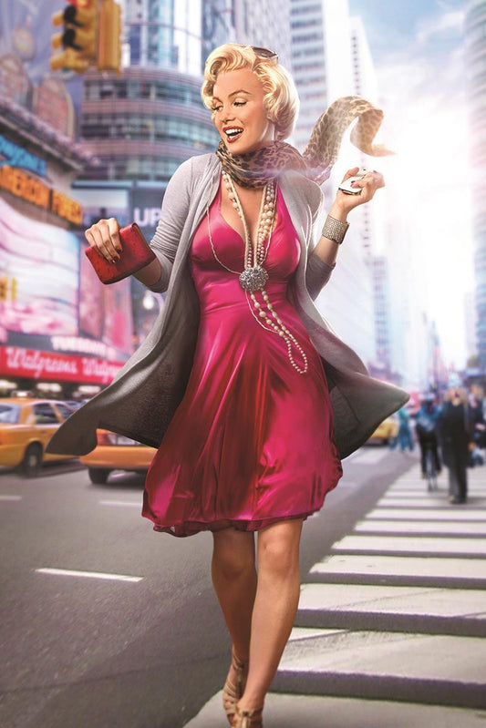 Marilyn In The City I By Jg Studios - Pink Classy Art