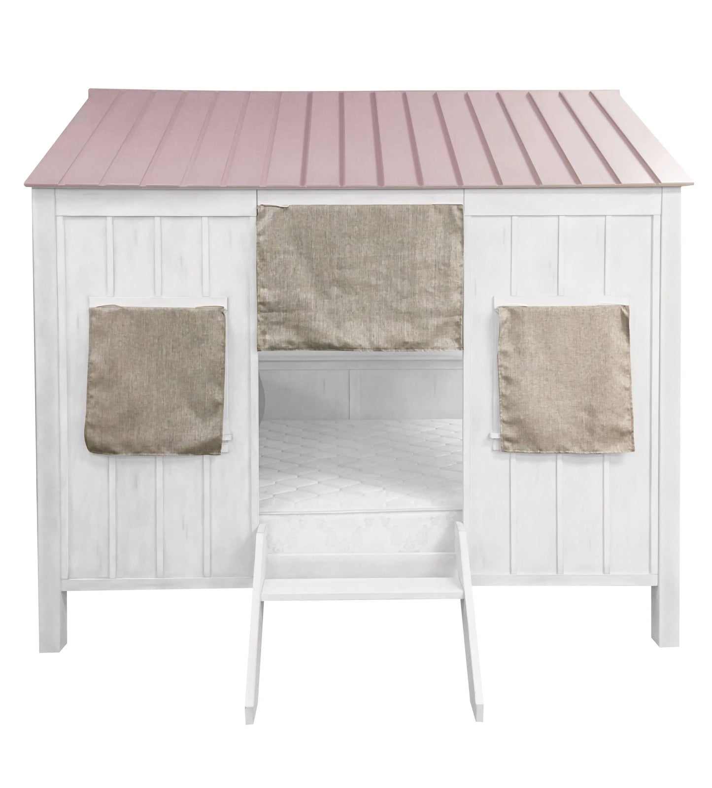 Spring Cottage White & Pink Full Bed ACME East