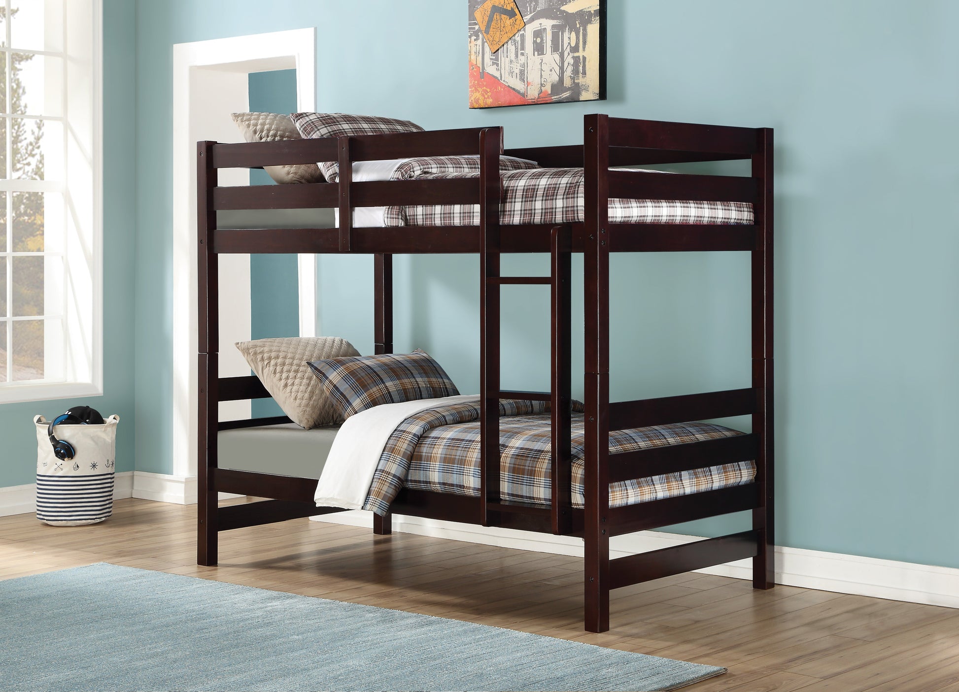 Ronnie Espresso Bunk Bed (Twin/Twin) ACME East