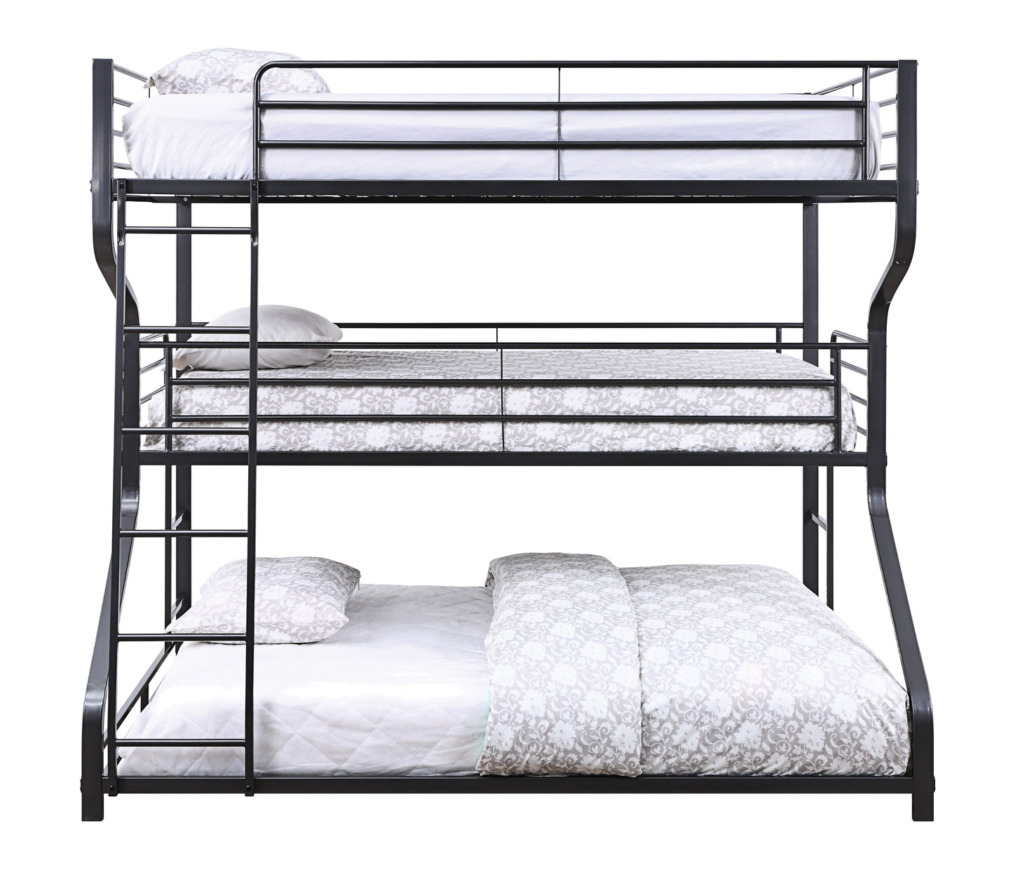 Caius II Gunmetal Bunk Bed (Triple Full/Twin/Queen) ACME East