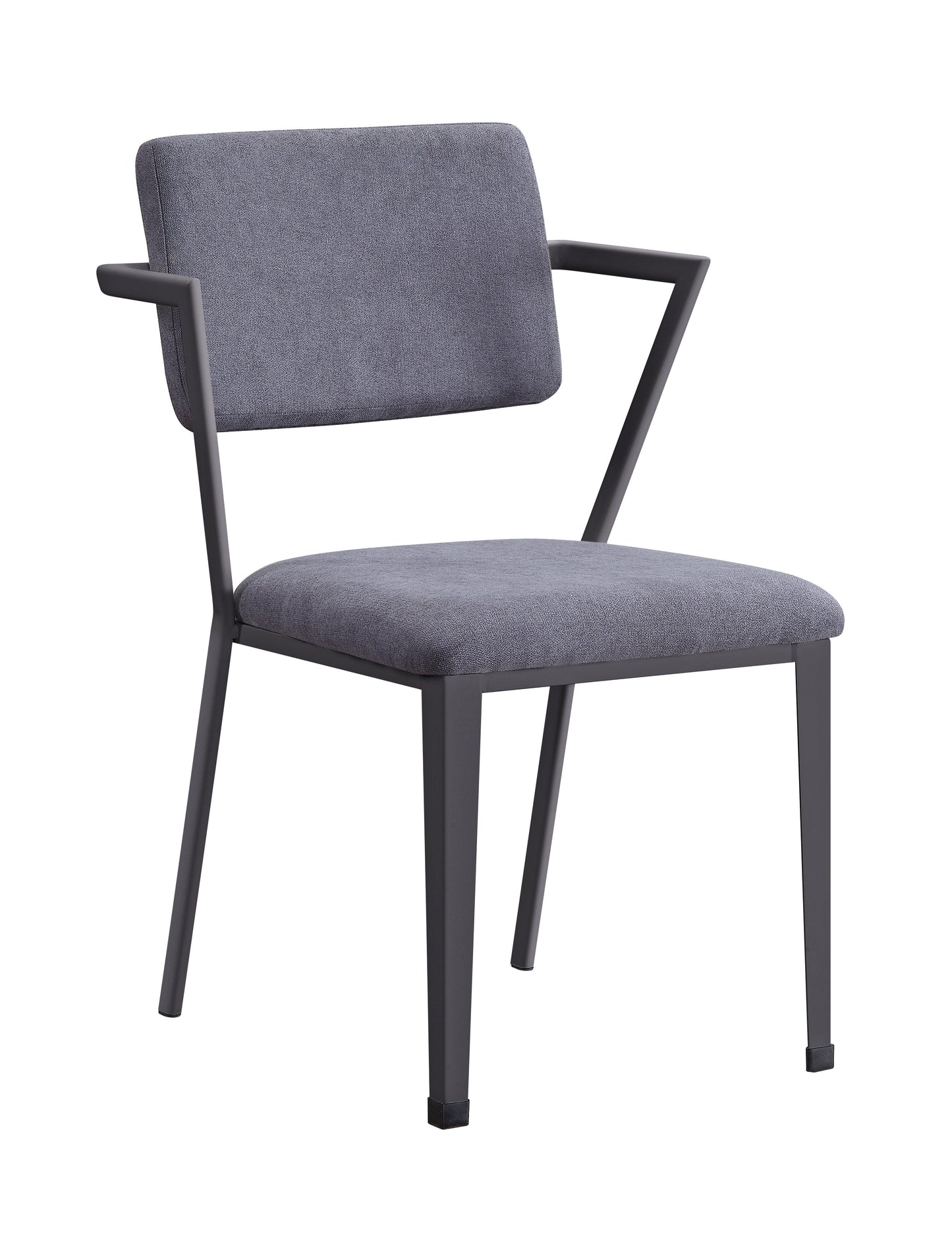 Cargo Gray Fabric & Gunmetal Chair ACME East