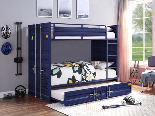 Cargo Blue Bunk Bed (Twin/Twin) ACME East