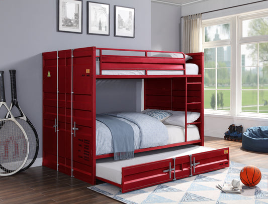 Cargo Red Bunk Bed (Full/Full) ACME East