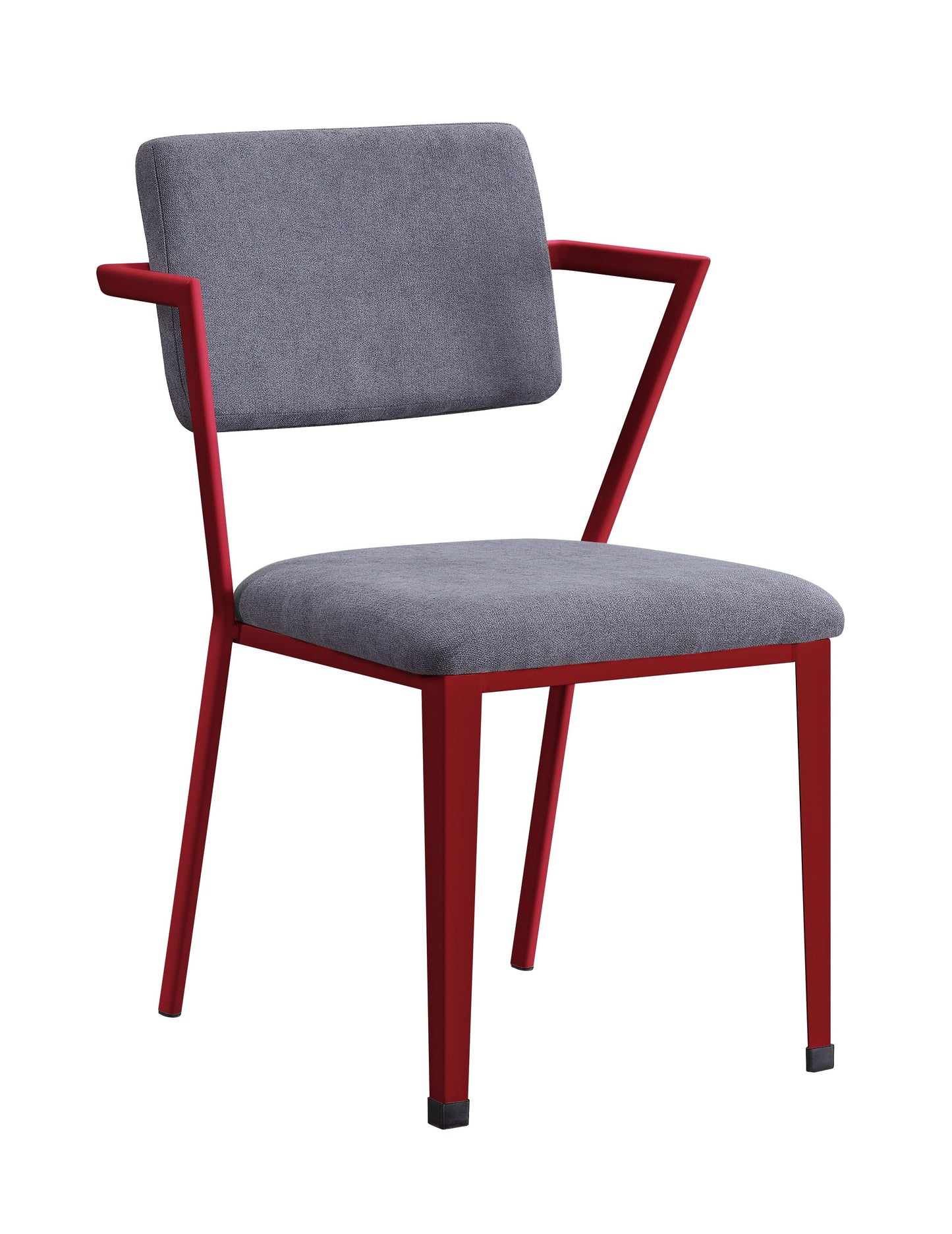 Cargo Gray Fabric & Red Chair ACME East