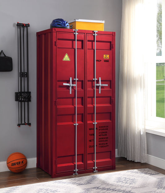 Cargo Red Wardrobe (Double Door) ACME East