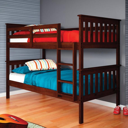 Donco Trading Company Kids Beds Bunk Bed 120-3A-TTCP/120-3B-TTCP/120-3C-TTCP Donco Trading Company