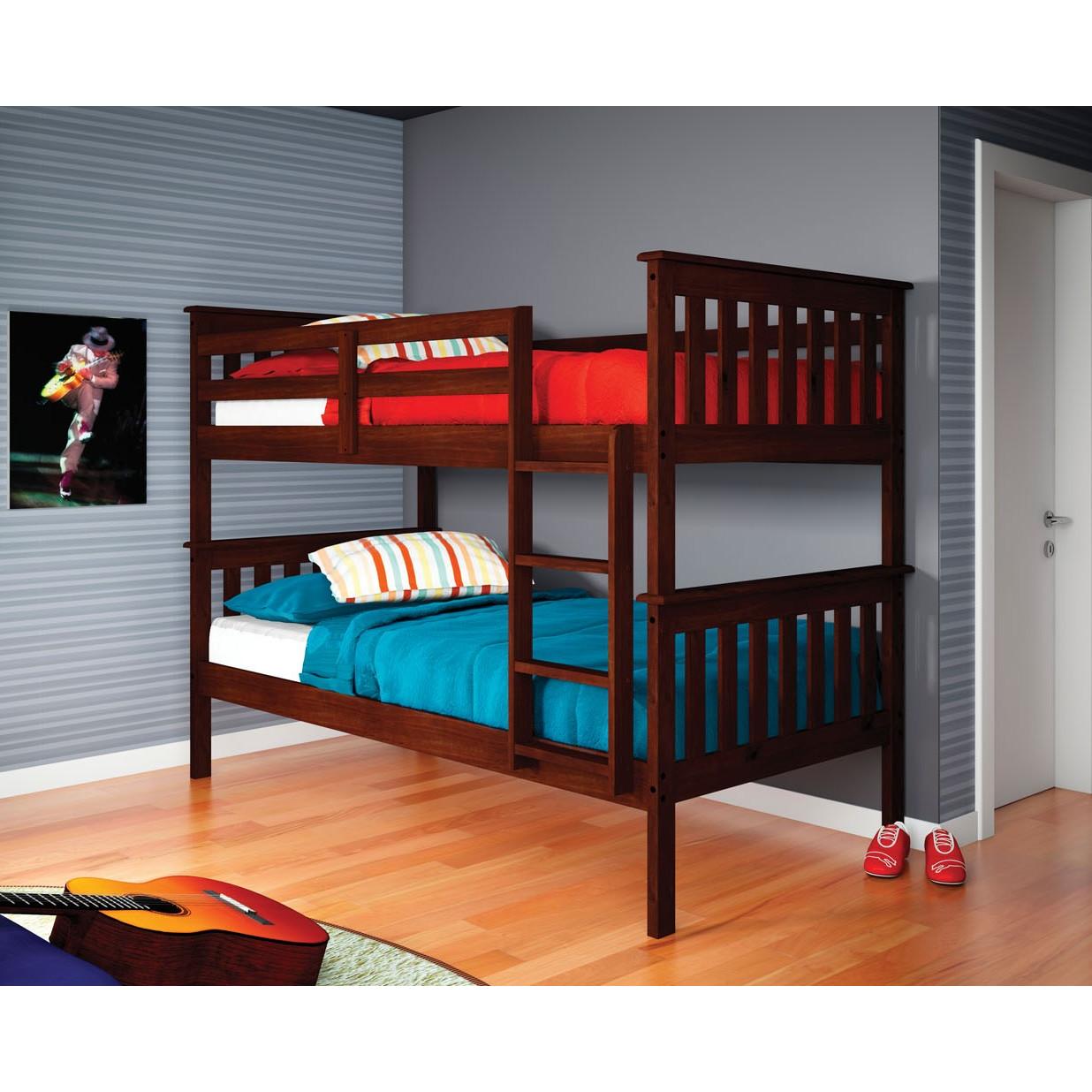 Donco Trading Company Kids Beds Bunk Bed 120-3A-TTCP/120-3B-TTCP/120-3C-TTCP Donco Trading Company