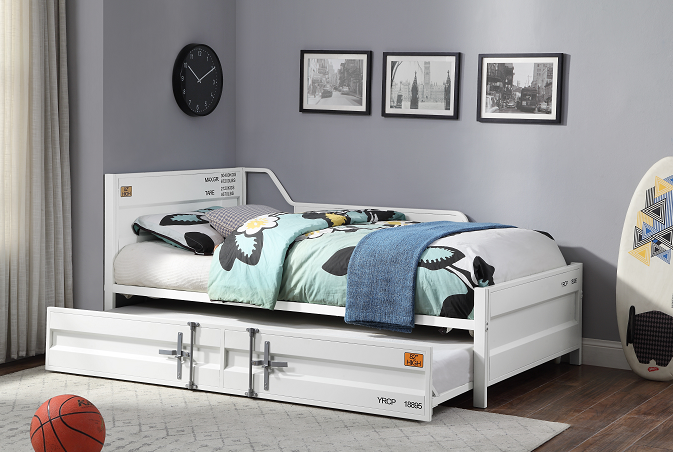 Cargo White Daybed & Trundle (Twin Size) ACME East