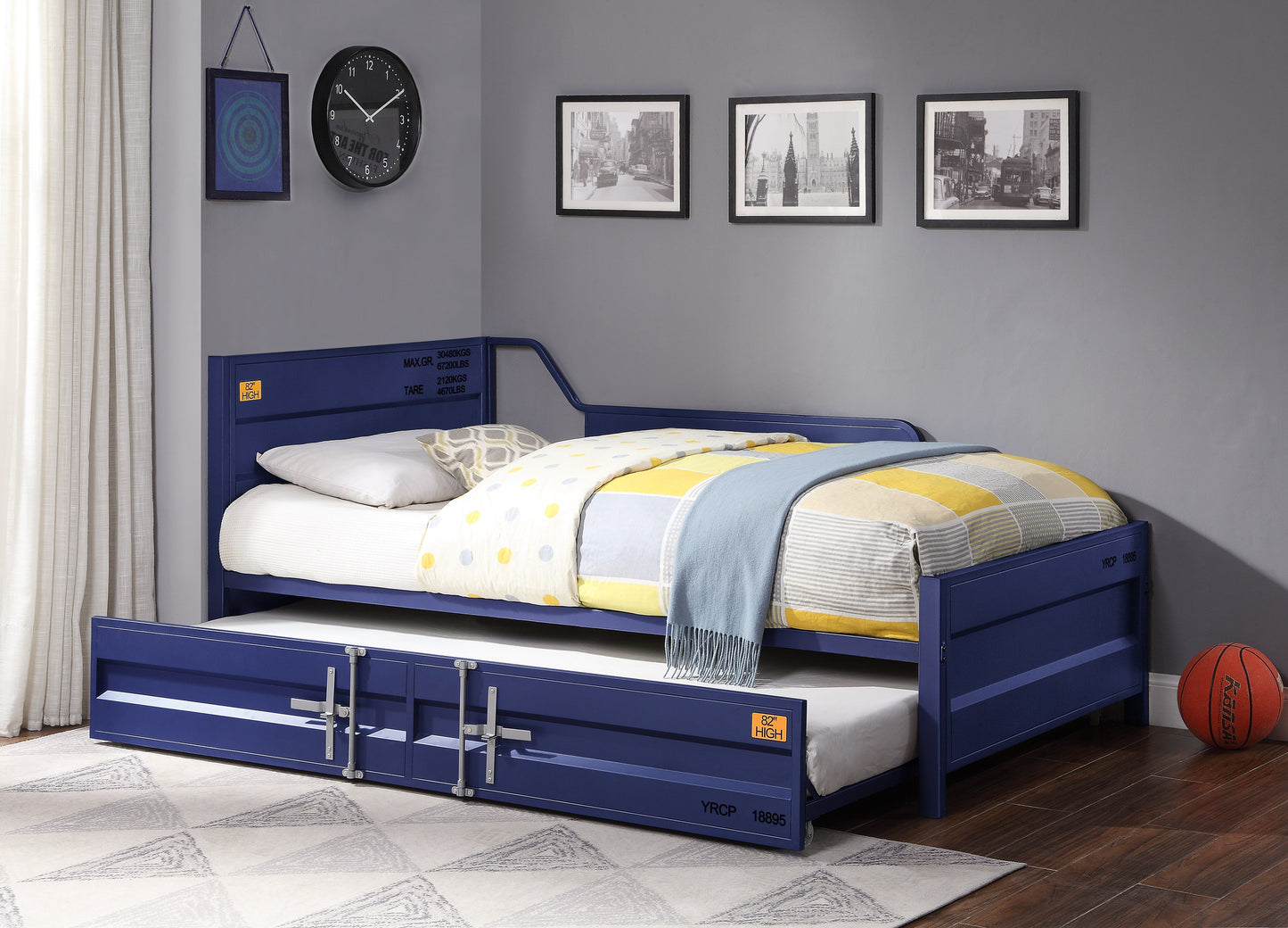 Cargo Blue Daybed & Trundle (Twin Size) ACME East