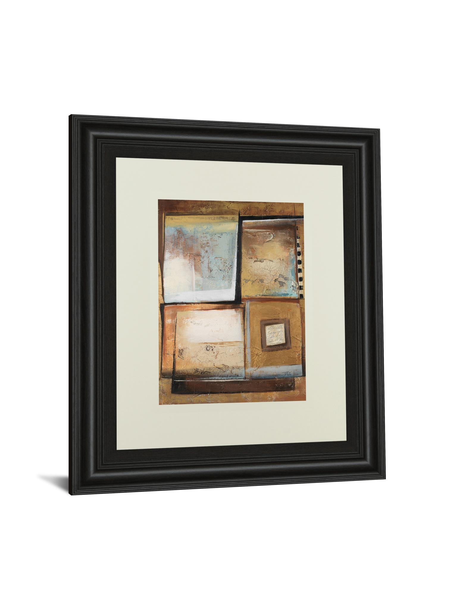 Abstract Il By Patricia Pinto - Framed Print Wall Art - Dark Brown Classy Art