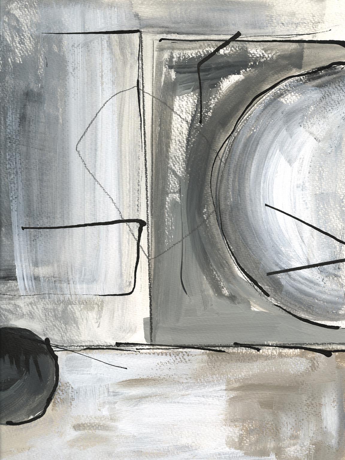 Rounding The Bend I By Susan Jill - Dark Gray Classy Art