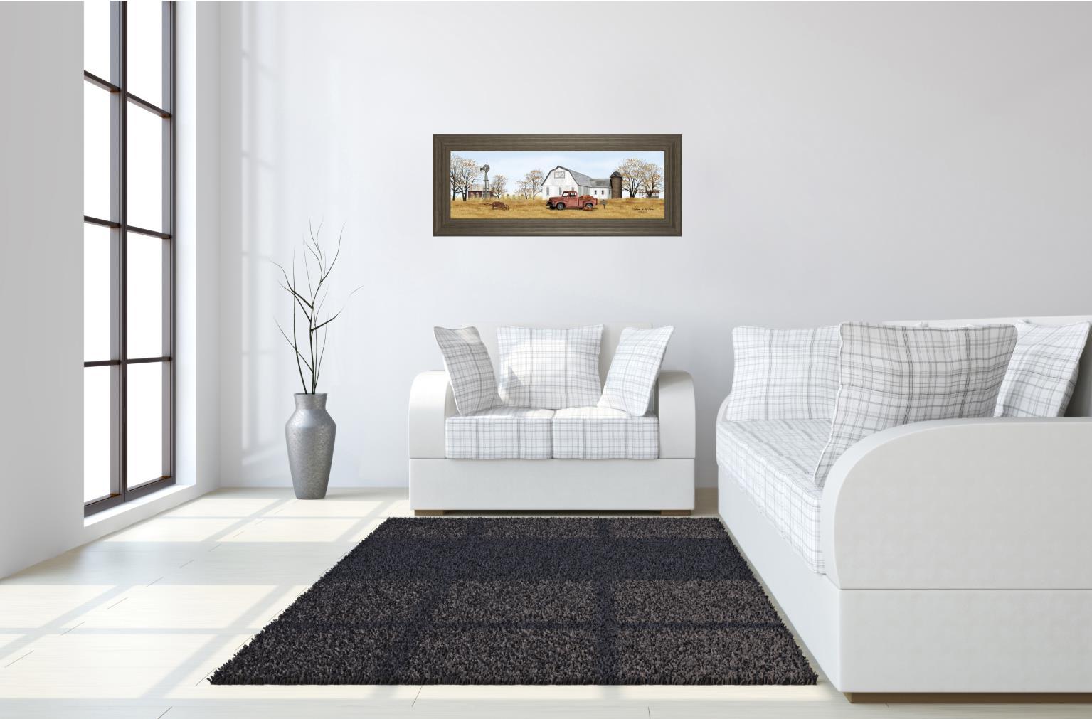 Autumn On The Farm By Billy Jacobs - Light Brown Classy Art