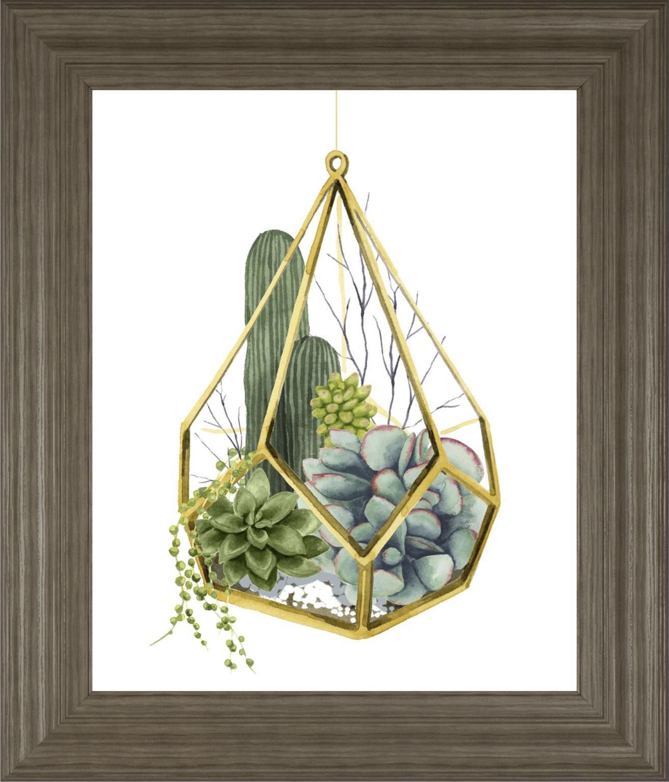 22x26 Wild Terrarium IV By Grace Popp - Green Classy Art