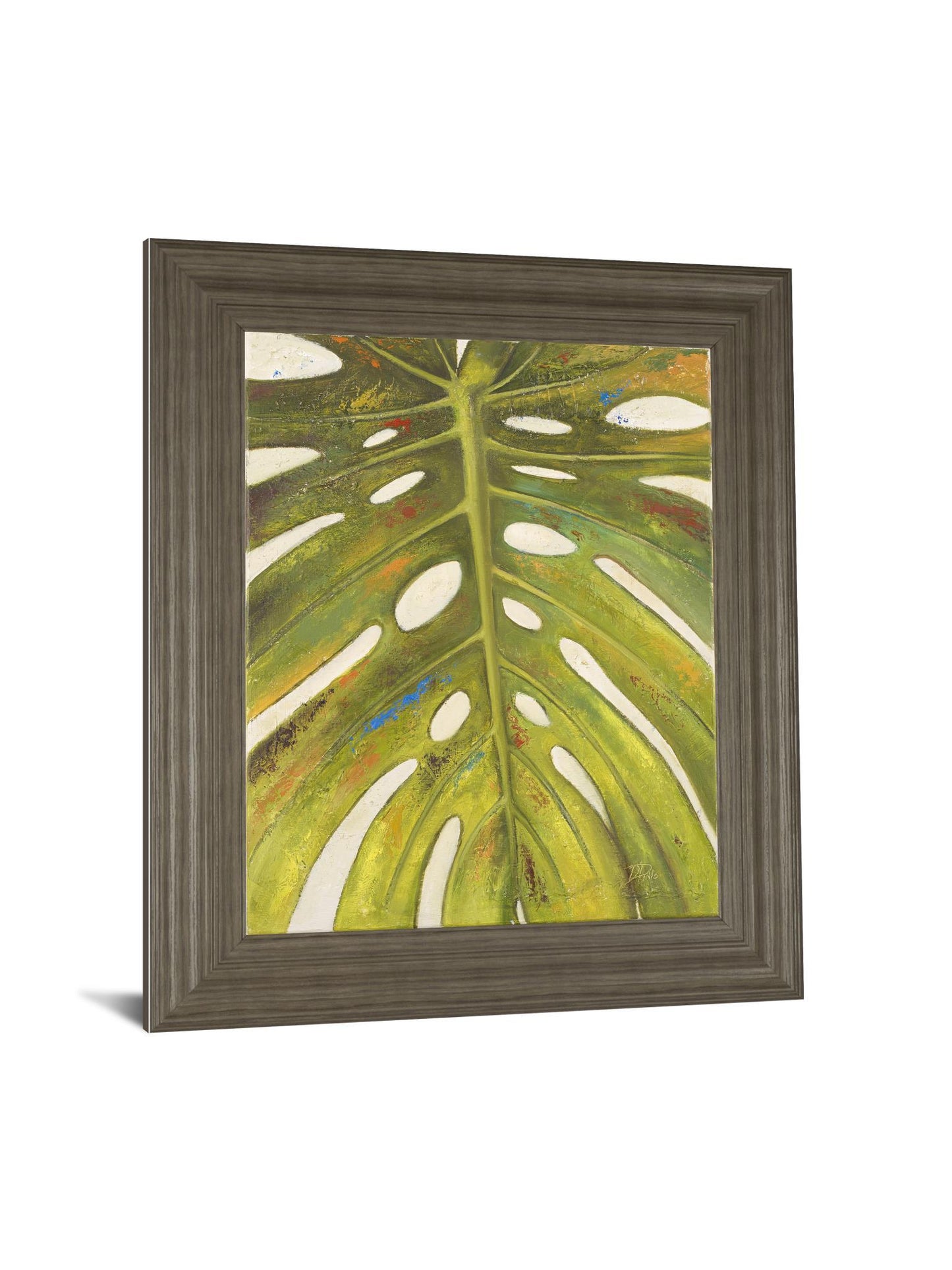 Tropical Leaf Il By Patricia Pinto - Framed Print Wall Art - Green Classy Art