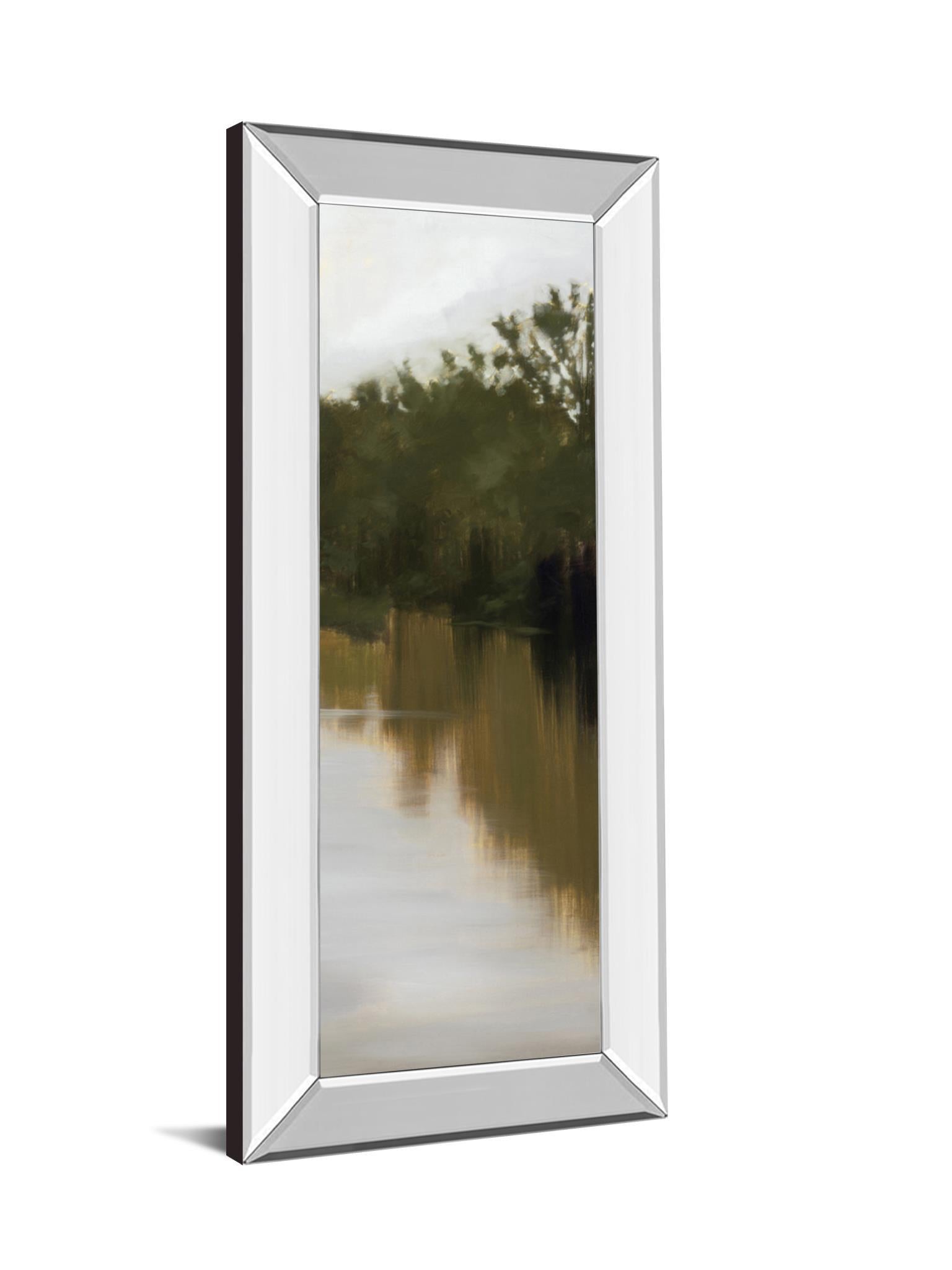 River Journey By Megan Lightell - Framed Print Wall Real Glass - Green Classy Art