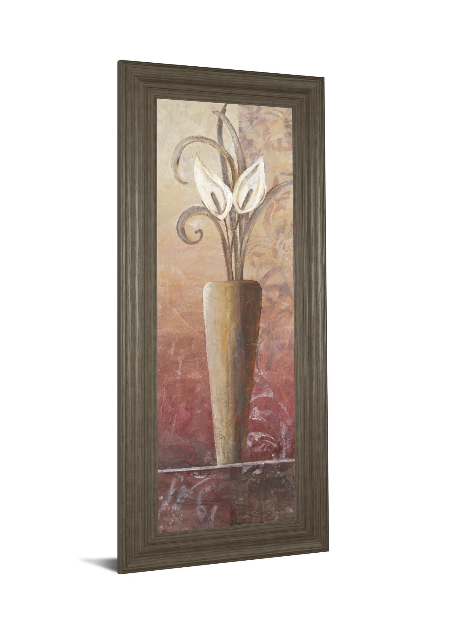 Flower In Vase I - Framed Print Wall Art - Red Classy Art