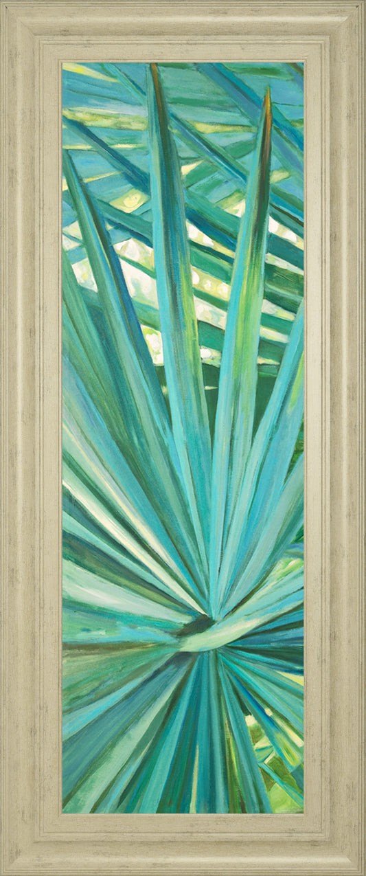 Fan Palm I By Suzanne Wilkins - Framed Print Wall Art - Green Classy Art