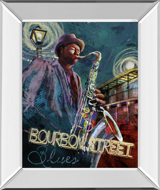 Bourbon Street Blues By Conrad Knutsen - Blue Classy Art