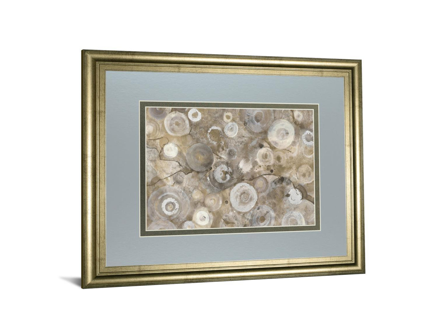 Natural Agate By Albena Hristova - Framed Print Wall Art - Blue Classy Art