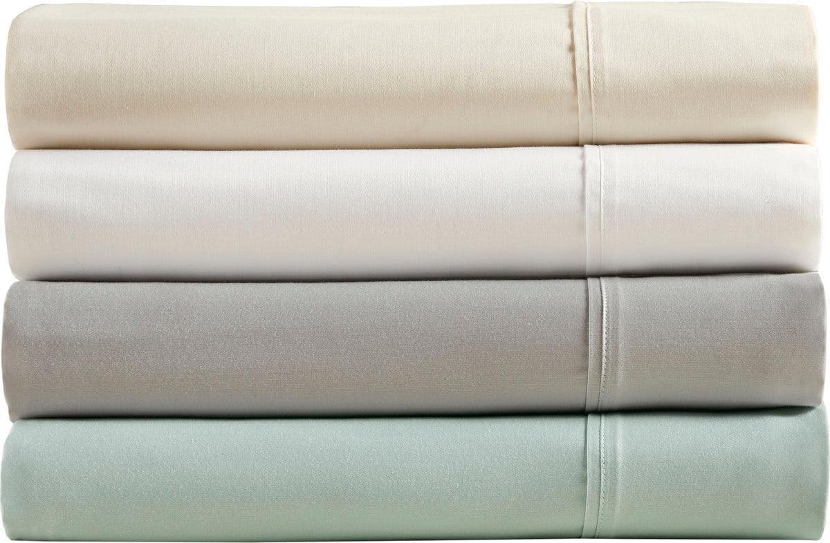 400 Thread Count Wrinkle Resistant Cotton Sateen Sheet Set Cal King Ivory Olliix.com