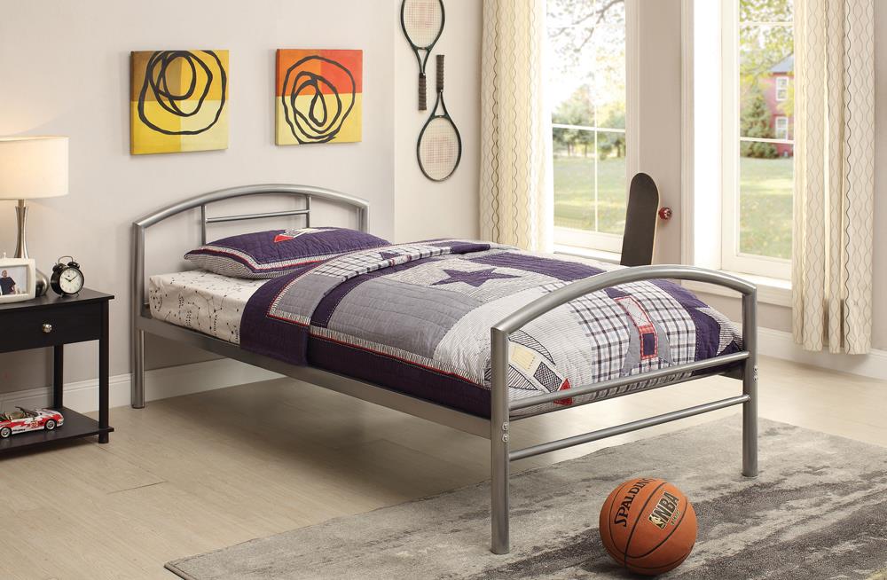 Baines Casual Silver Twin Bed Coaster Z2 Premium