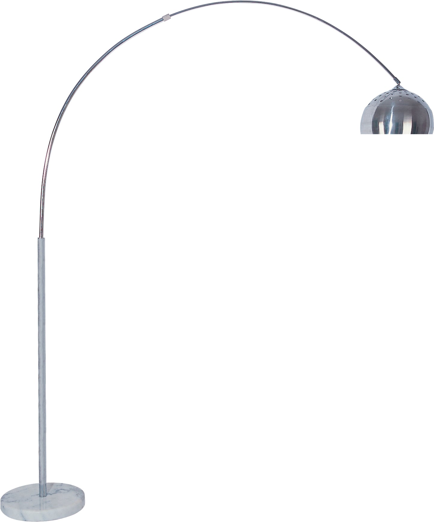 Lamp Brushed Silver Floor Lamp ACME East