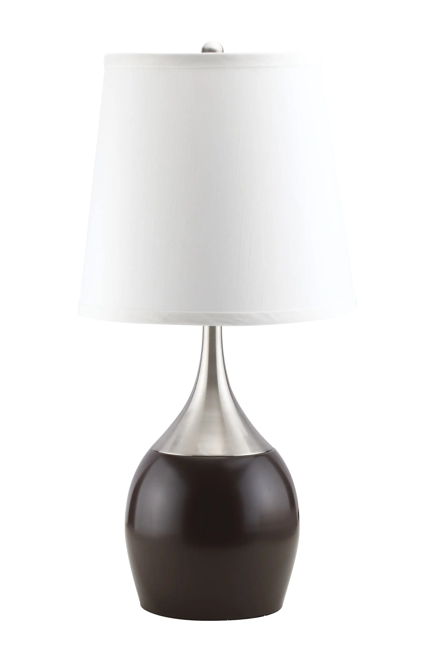 Willow Brushed Silver, Espresso Table Lamp ACME East