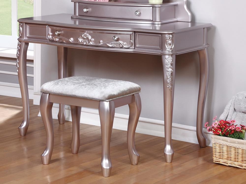 Caroline Metallic Lilac Vanity Desk Coaster Z2 Premium