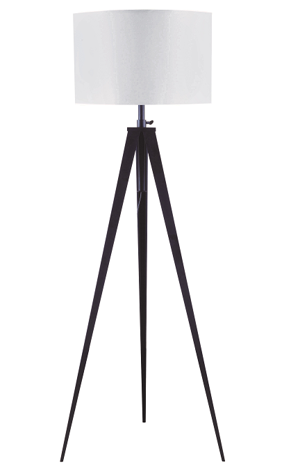 Glynn White & Black Floor Lamp ACME East