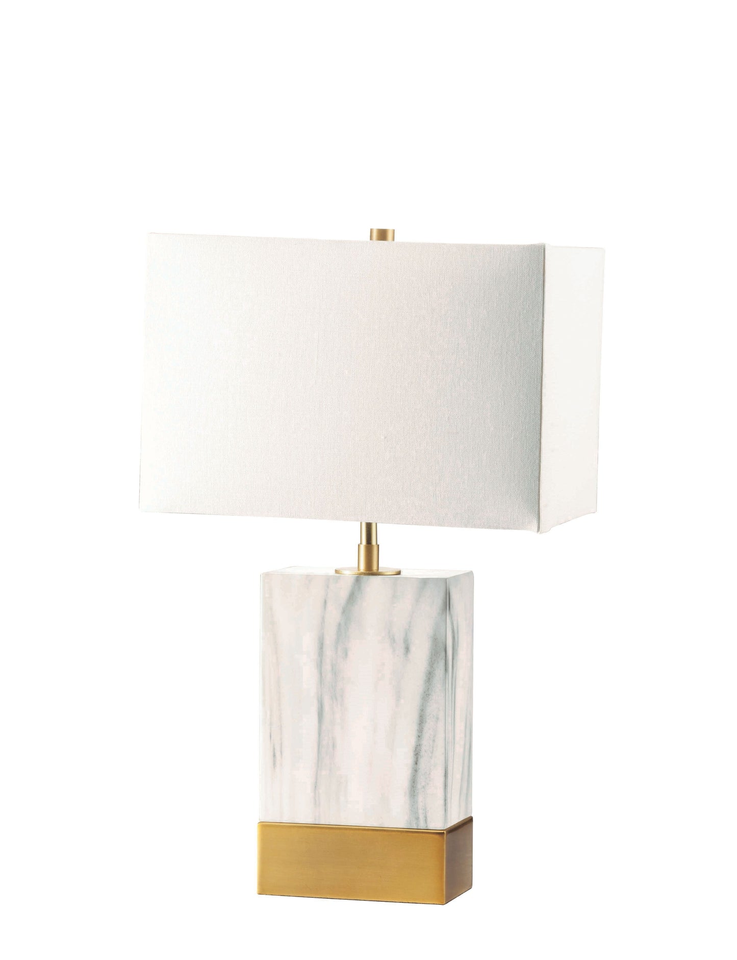 Libe White & Satin Gold Table Lamp ACME East