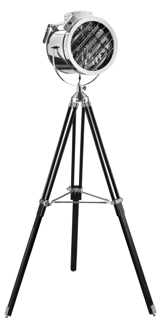 Cinema Black & Chrome Floor Lamp ACME East