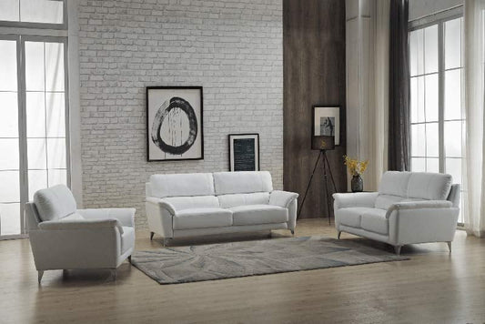 ESF Furniture - Extravaganza 406 3 Piece Living Room Set in White - 406-3SET ESF Furniture