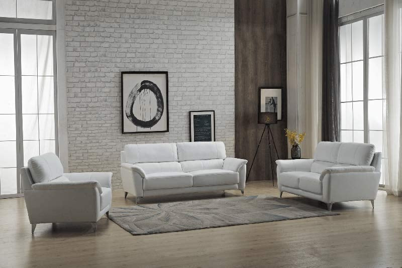 ESF Furniture - Extravaganza 406 2 Piece Sofa Set in White - 406S-2SET ESF Furniture