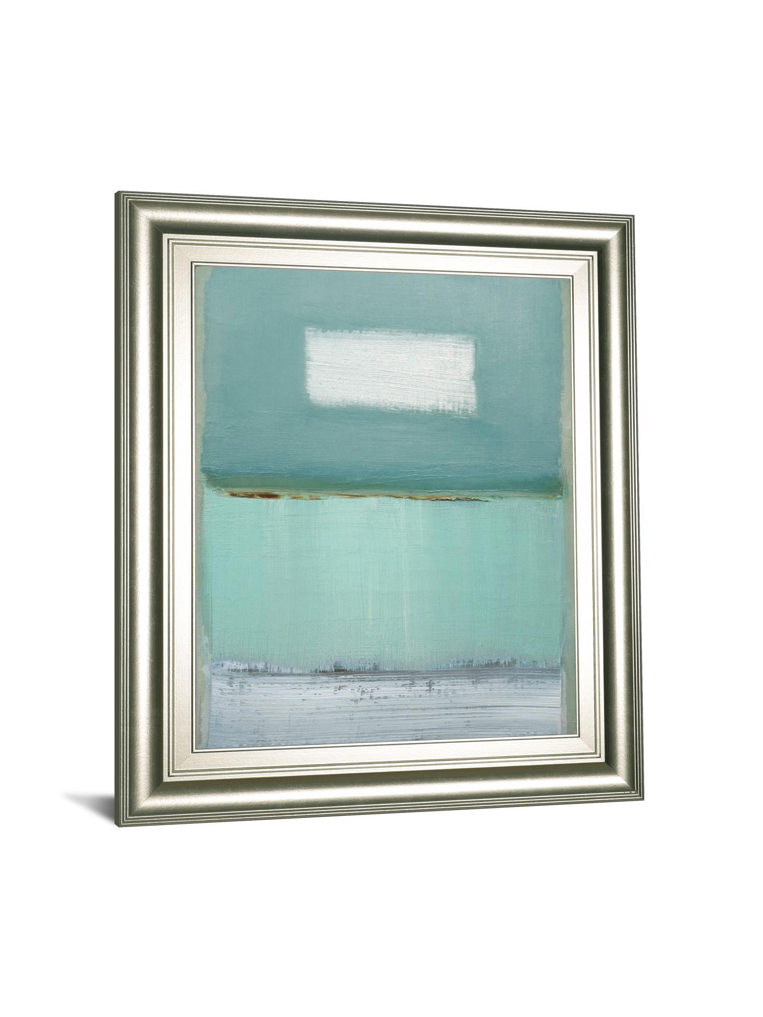 Azure 1 By Caroline Gold - Framed Print Wall Art - Blue Classy Art