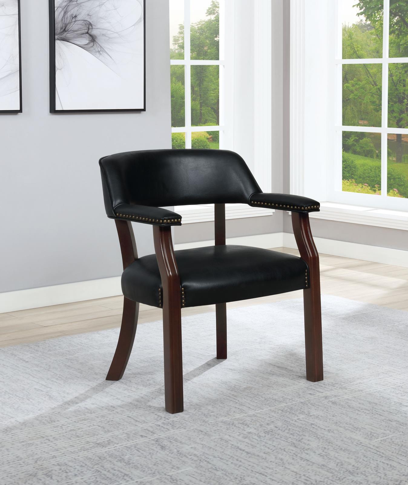 Modern Black Guest Chair Coaster Z2 Premium