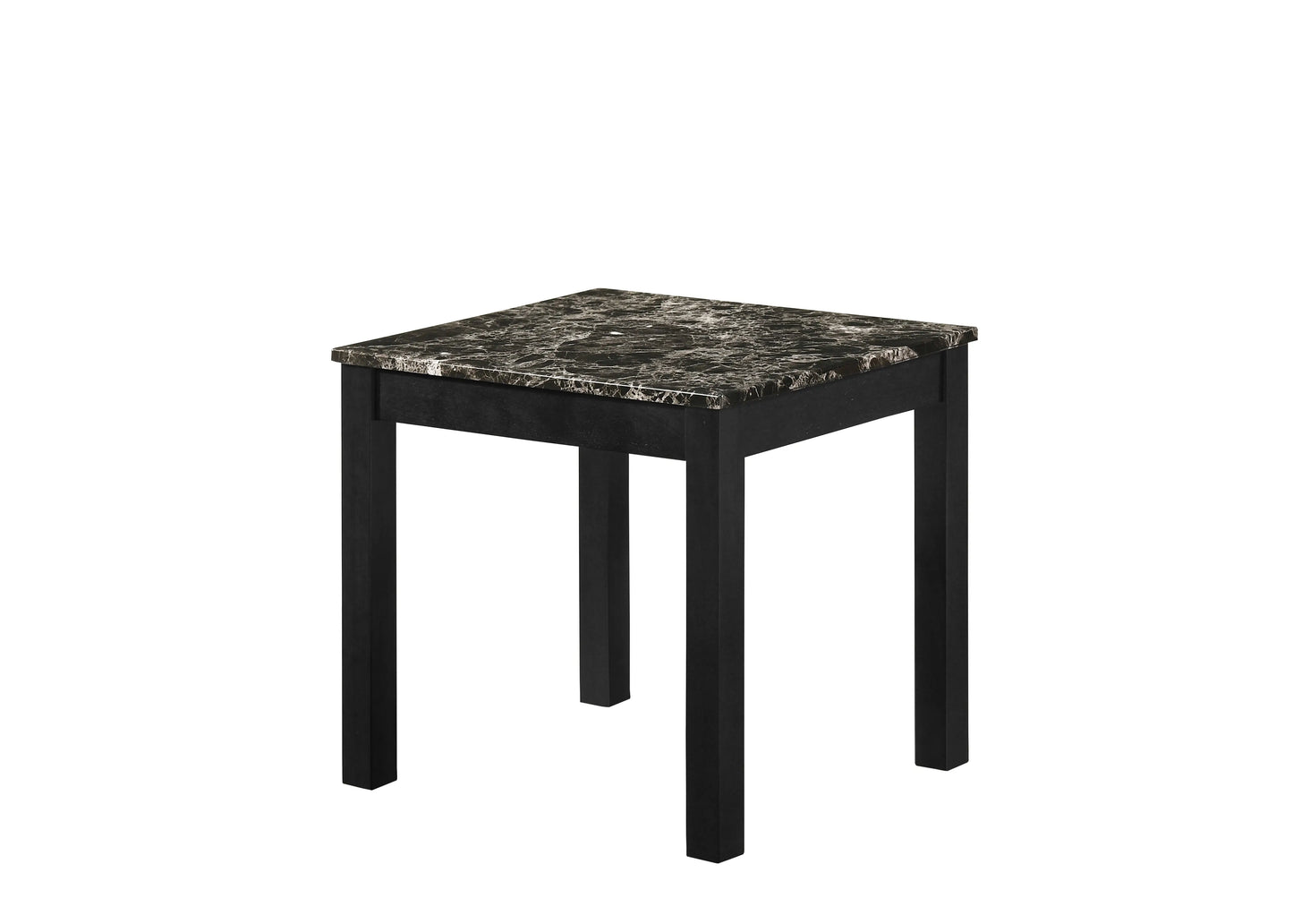 Thurner Marble Black 3-Piece Coffee Table Set Crown Mark