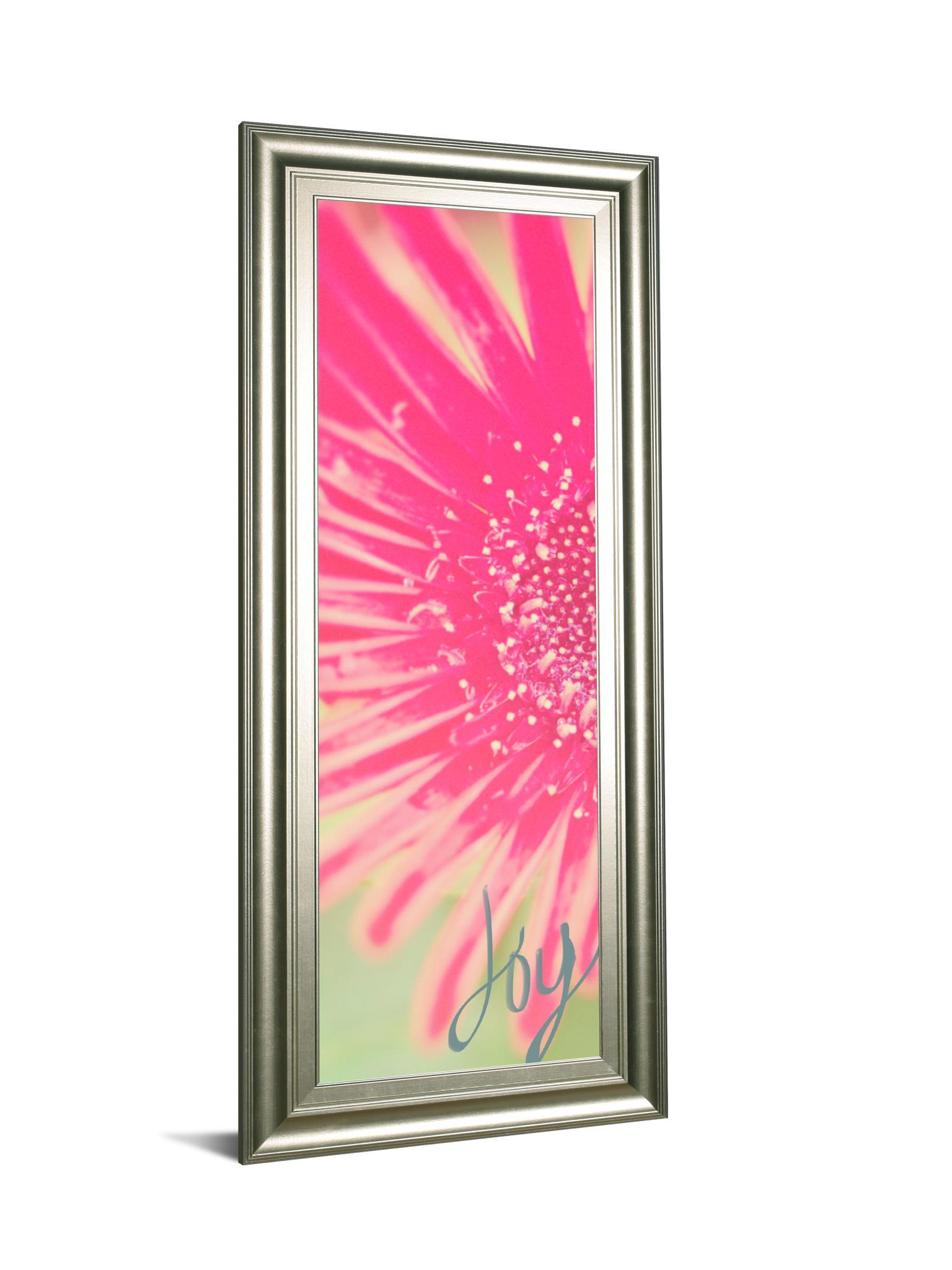 Joy Flower By Susan Bryant - Framed Print Wall Art - Pink Classy Art