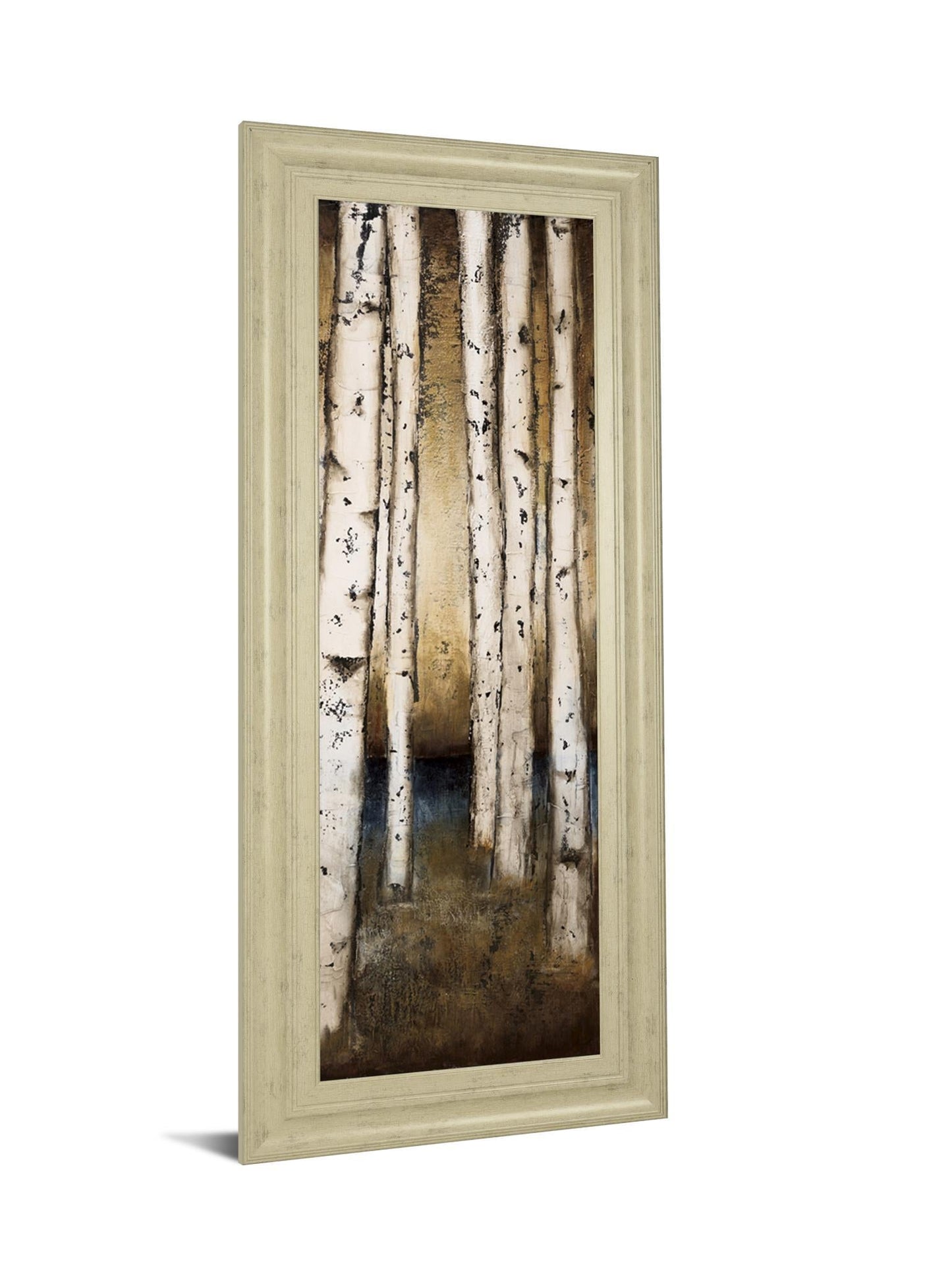 Birch Landing III By St Germain - Framed Print Wall Art - White Classy Art