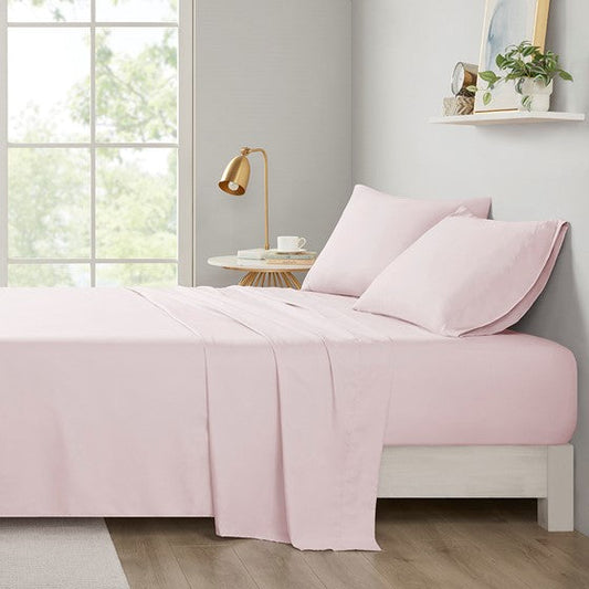 All Season Soft Touch Sheet Set Blush Twin XL Olliix.com