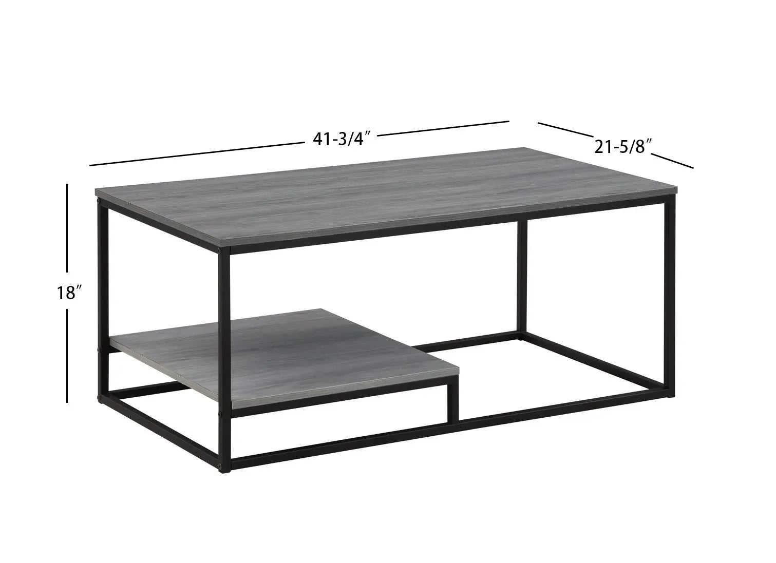 Macon Gray 3-Piece Coffee Table Set Crown Mark