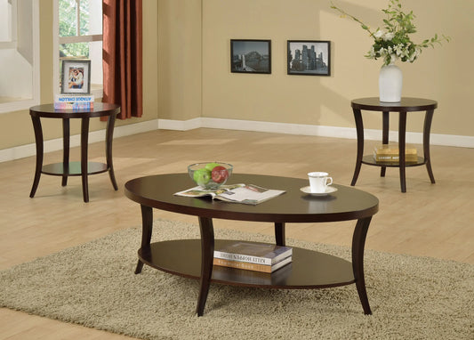 Rhonda Brown 3-Piece Coffee Table Set Crown Mark