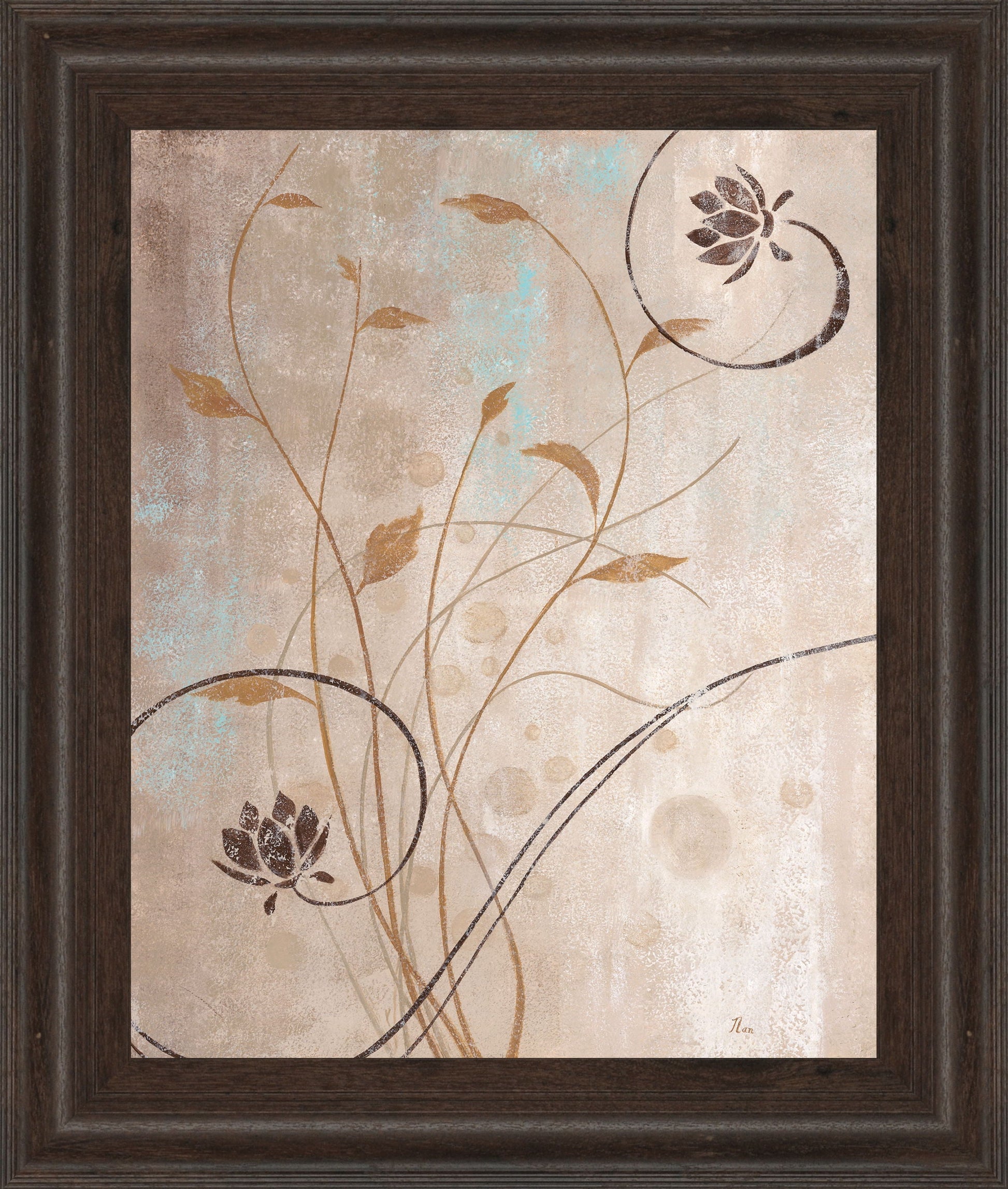 Spring Meadow I By Nan - Framed Print Wall Art - Beige Classy Art