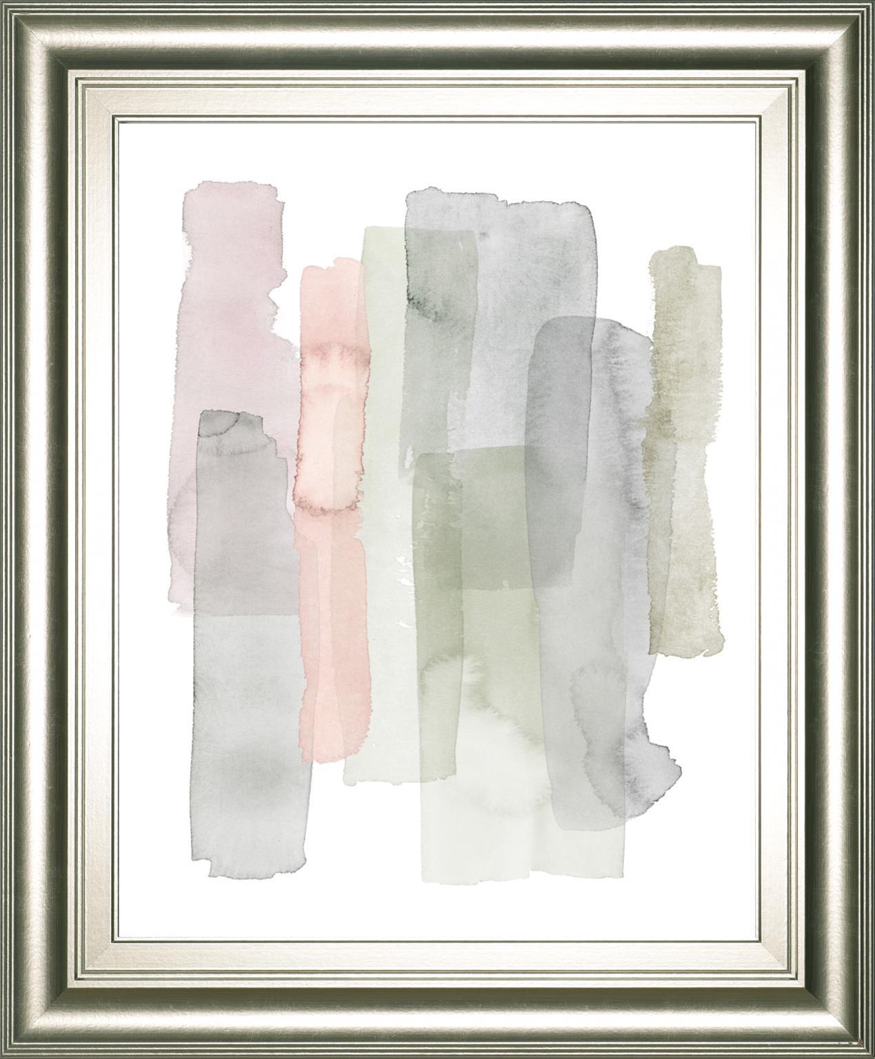 22x26 Sorbet Falls II By Grace Popp - Pearl Silver Classy Art