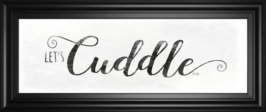 18x42 Let's Cuddle By Marla Rae - White Classy Art