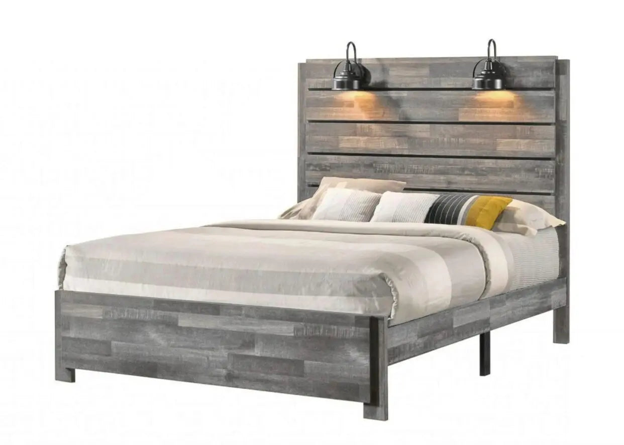 Carter Gray Platform Youth Bedroom Set Crown Mark