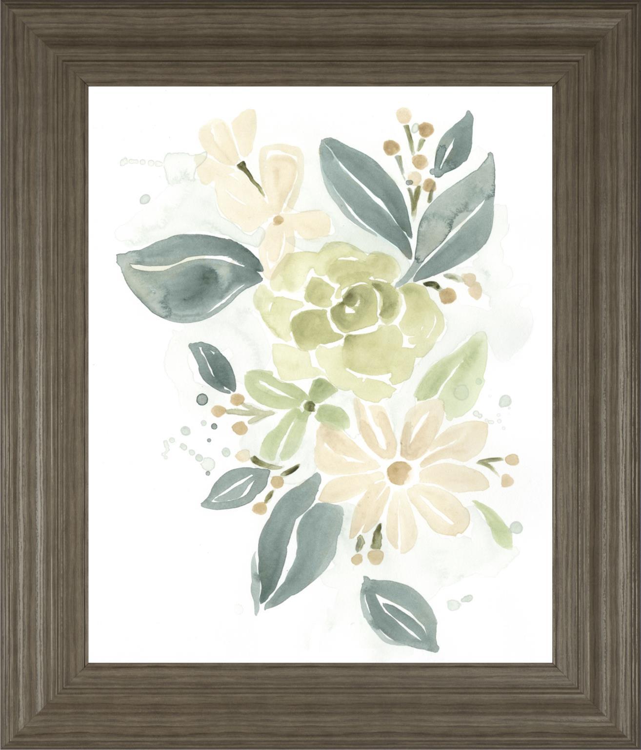 22x26 Spring Greens I By June Erica Vess - Light Blue Classy Art