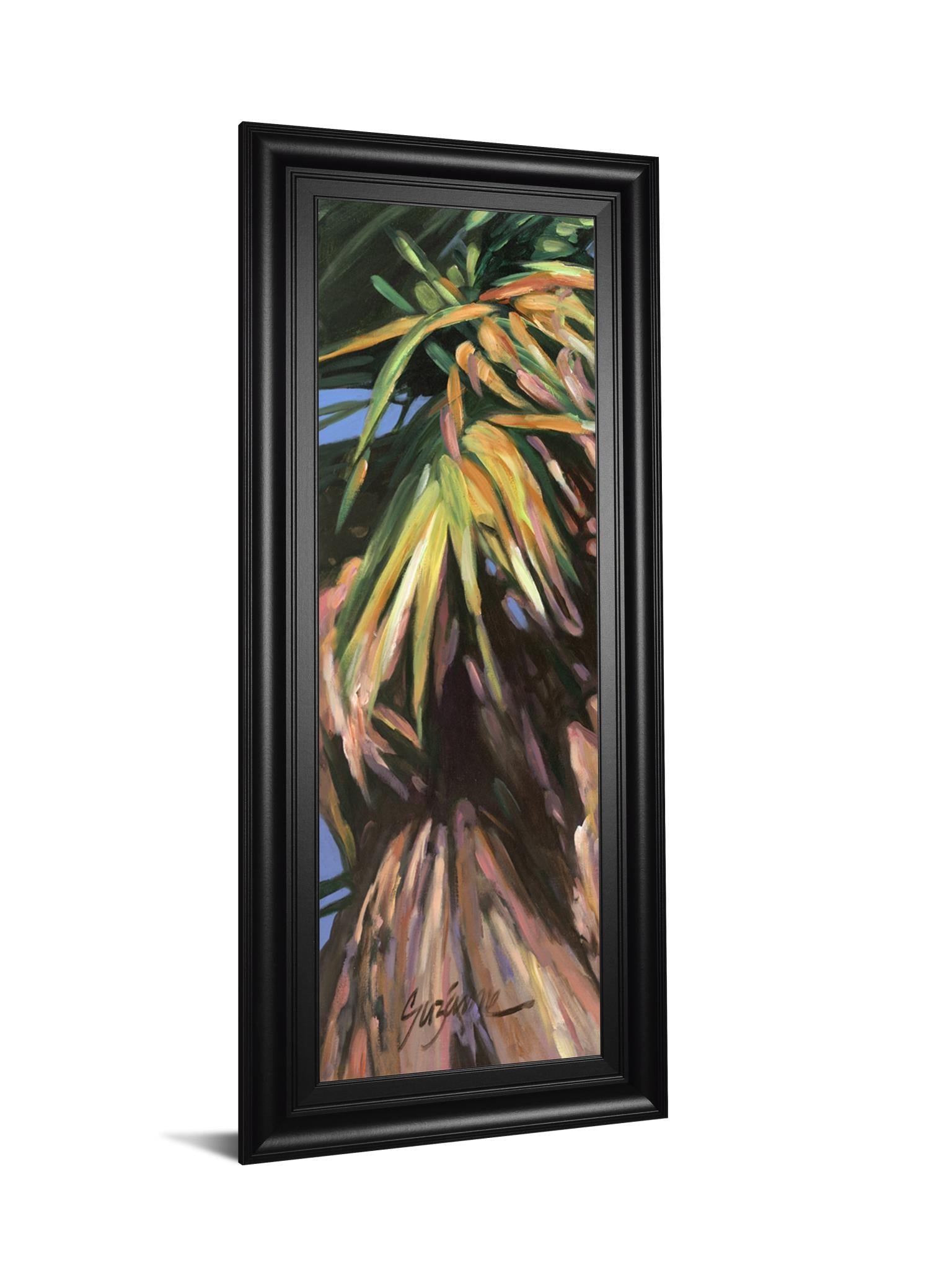 Wild Palm I By Suzanne Wilkins - Framed Print Wall Art - Green Classy Art