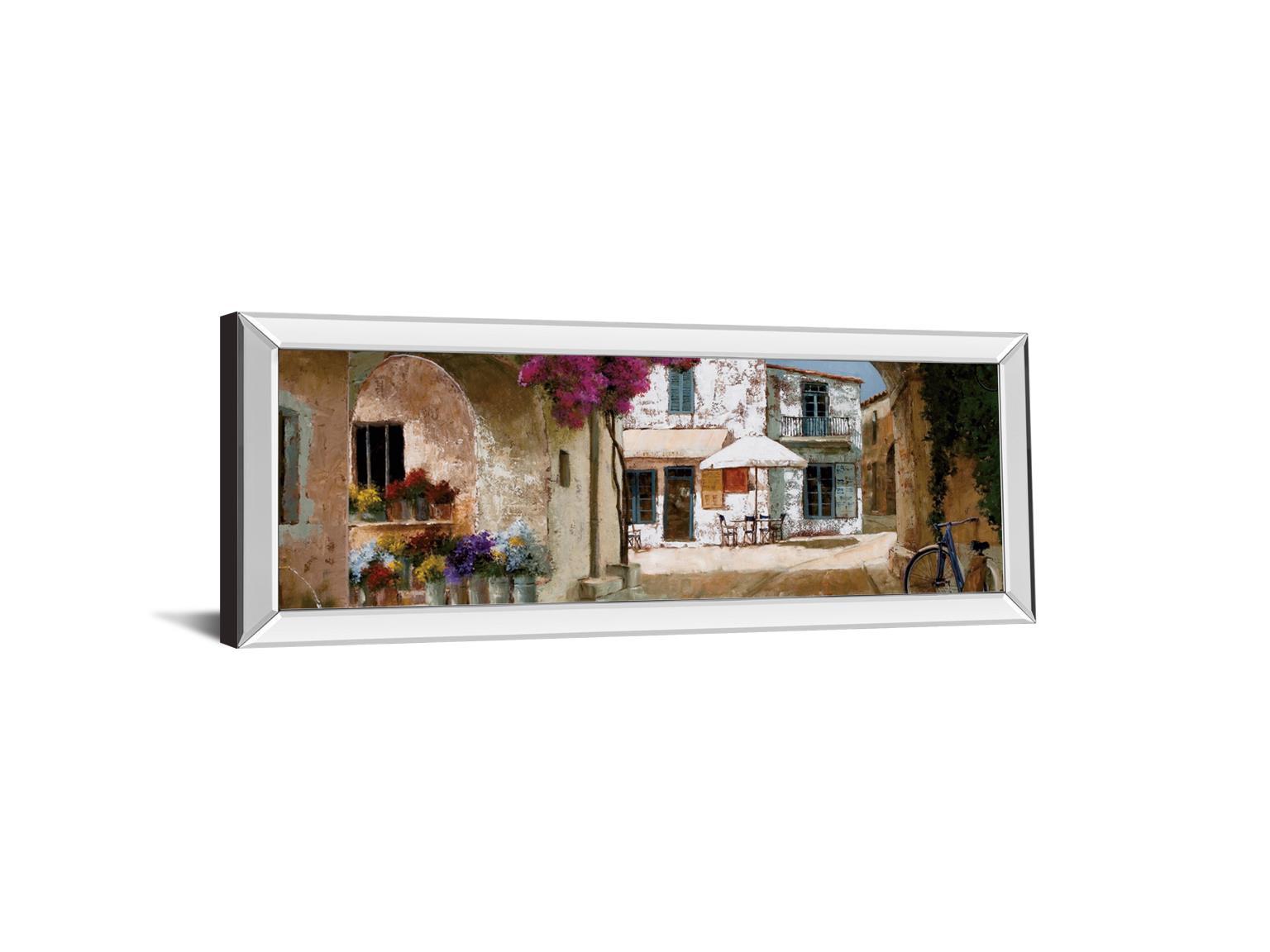 Picking Up Flowers By Archambault G - Mirrored Frame Wall Art - Beige Classy Art