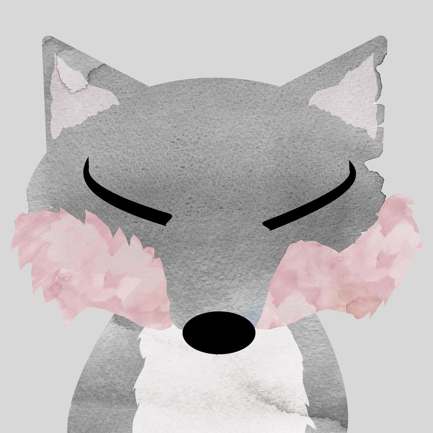 Fox By Daniela Santiago - Pearl Silver - Gray Classy Art